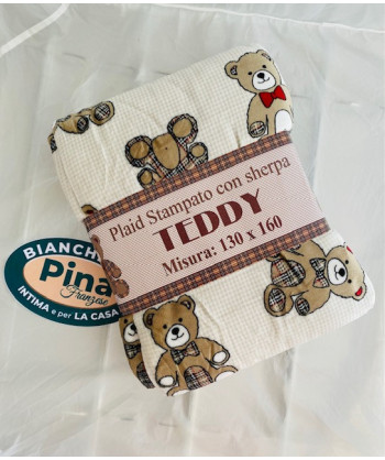 PLAID PILE AGNELLATO TEDDY P