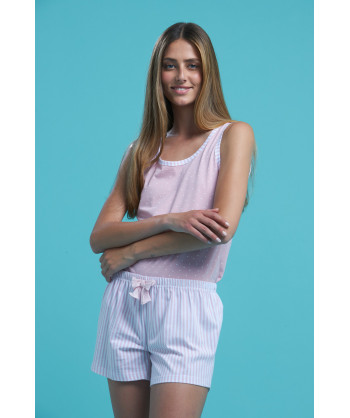 PIGIAMA PASTEL STRIPES S/L