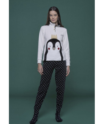 PIGIAMA DONNA PILE PENGUIN